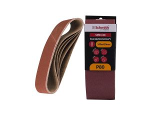 Pas bezkońcowy taśma papier ścierny P80 100x610mm 5szt Schmith