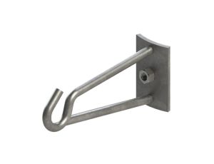 Hak dystansowy do zawieszenia elementów osprzętu na słupach okrągłych, przystosowany do mocowania taśmą, d=16 mm (S3026T)