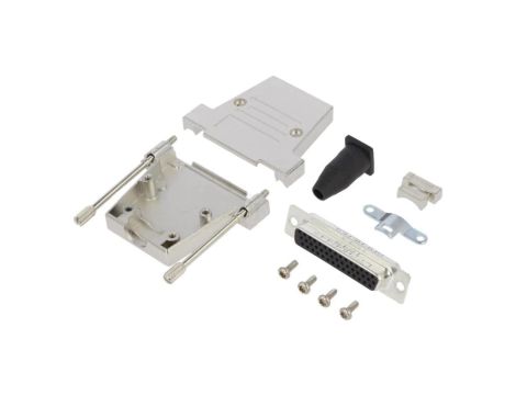 DTSL-RGLJST-44FHSL Złącze D-Sub HD żeńskie proste lutowanie na przewód UNC 4-40 PIN 44