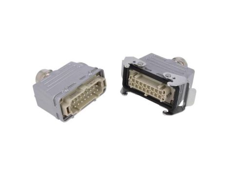 C146-10E0169211 Złącze HDC męski + żeński C146 16PIN 16+PE rozmiar E16