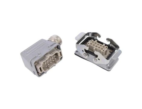 C146-10E0109221 Złącze HDC męski + żeński C146 10PIN 10+PE rozmiar E10