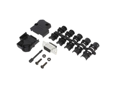 D45PKP-09FSSC D-Sub żeńskie kątowe 45 zacisk śrubowy na przewód PIN 9