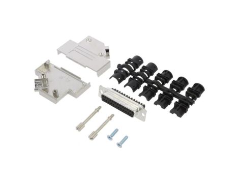 D45ZK-25FSSC D-Sub żeńskie kątowe 45 zacisk śrubowy na przewód PIN 25