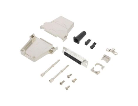 DTZF-LJSRG-25FSSL D-Sub żeńskie proste lutowanie na przewód gold flash PIN 25