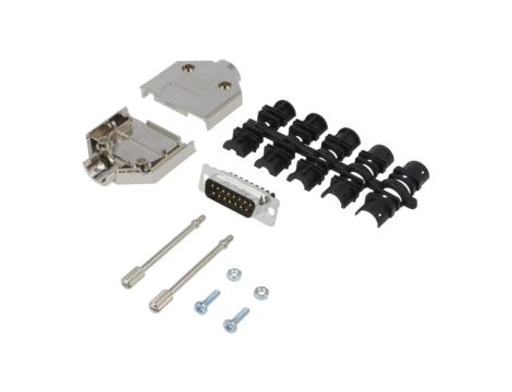 DTPKM-15MSSC D-Sub męskie proste zacisk śrubowy na przewód PIN 15