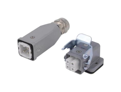 C146-10E0039254 Złącze HDC męski + żeński C146 4PIN 3+PE rozmiar A3 M20