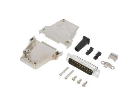 D45ZFRG-25MSSC D-Sub męskie kątowe 45 zacisk śrubowy na przewód PIN 25