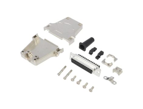 DTZFRG-25FSSC D-Sub żeńskie proste zacisk śrubowy na przewód PIN 25