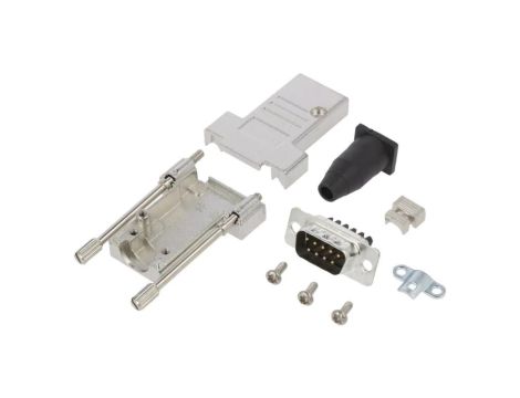 DTSL-RGLJST-09MSSC D-Sub męskie proste zacisk śrubowy na przewód UNC 4-40 PIN 9