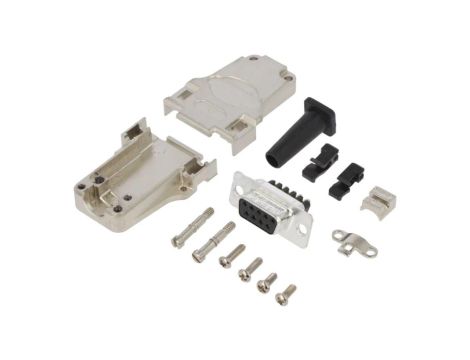 DTZFRG-09FSSC D-Sub żeńskie proste zacisk śrubowy na przewód PIN 9