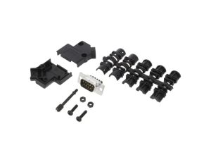 D45PKP-09MSSC Zacisk śrubowy na przewód D-Sub PIN 9 męskie kątowe 45