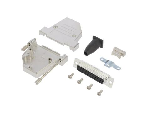 DTSL-RGLJSS-44FHSL D-Sub HD żeńskie kątowe 45 lutowanie na przewód PIN 44