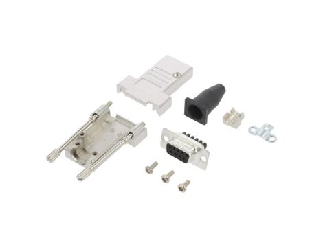 DTSL-RGLJST-09FSSC D-Sub żeńskie proste zacisk śrubowy na przewód 11,5mm PIN 9