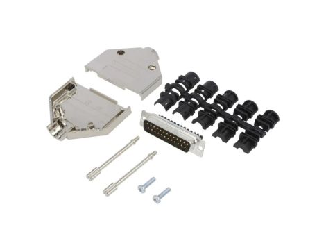 DTPKM-25MSSCD-Sub męskie proste zacisk śrubowy na przewód PIN 25