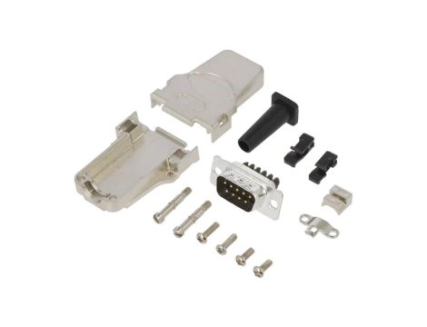 DTZFRG-09MSSC D-Sub męskie proste zacisk śrubowy na przewód UNC 4-40 PIN 9