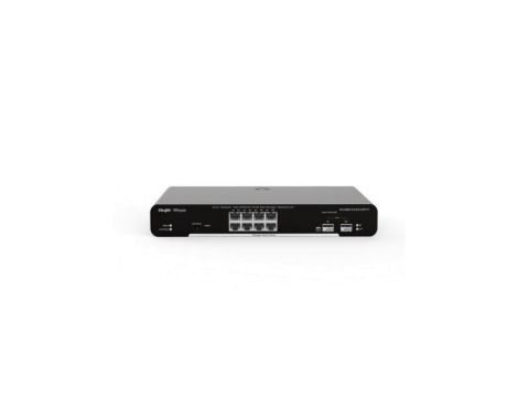 Zarządzalny Switch Reyee L2 8 portów 1Gbit + 2 porty Uplink SFP 1Gbit 8 portów PoE/PoE+ (125W max) Metalowa Obudowa Desktop