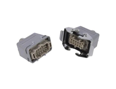 C146-10E0109211 Złącze HDC męski + żeński C146 10PIN 10+PE rozmiar E10