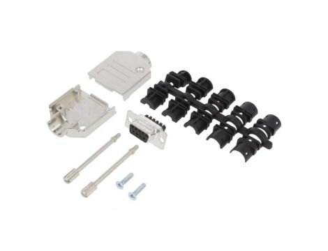 DTZK-09FSSC D-Sub żeńskie proste zacisk śrubowy na przewód PIN 9