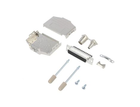 DPPKM-25FSSC D-Sub żeńskie proste zacisk śrubowy na przewód 11,5mm PIN 25