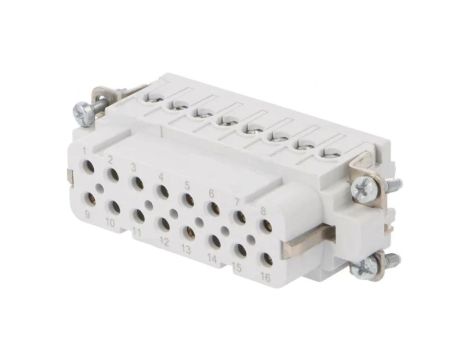 C146-10B0160024 Złącze HDC wkładka stykowa żeński C146 16PIN 16+PE 16A