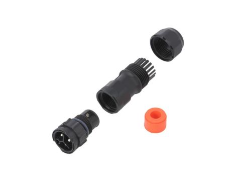 CC-03BMMB-QL8SPP Złącze okrągłe wtyk na przewód 3PIN męski ze stykami X-Lok