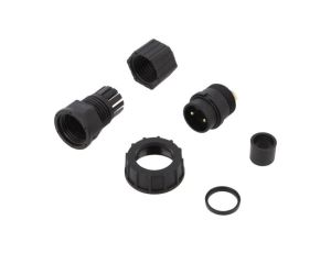 DC-02BFMB-SL7001 Złącze okrągłe wtyk rozmiar D męski 2PIN złocony 20A IP67