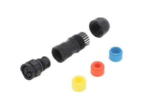 CC-03BMFB-QL8APP Złącze okrągłe wtyk na przewód 3PIN żeński ze stykami IP68