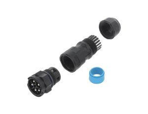 DC-05BMMB-QL8LPP Złącze okrągłe wtyk na przewód 5PIN męski ze stykami X-Lok