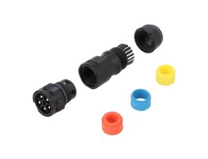 DC-05BMMB-QL8APP Złącze okrągłe wtyk na przewód 5PIN męski ze stykami X-Lok