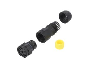 DC-05BMFB-QL8MPP Złącze okrągłe wtyk na przewód 5PIN żeński ze stykami IP68