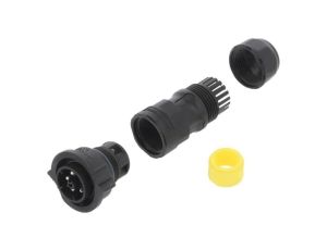 DC-05BFMB-QL8MPP Złącze okrągłe wtyk na przewód 5PIN męski ze stykami X-Lok