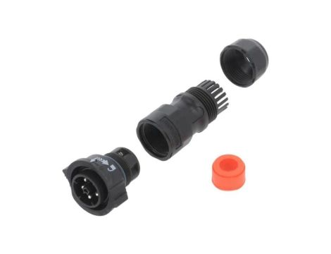 DC-05BFMB-QL8SPP Złącze okrągłe wtyk na przewód 5PIN męski ze stykami X-Lok