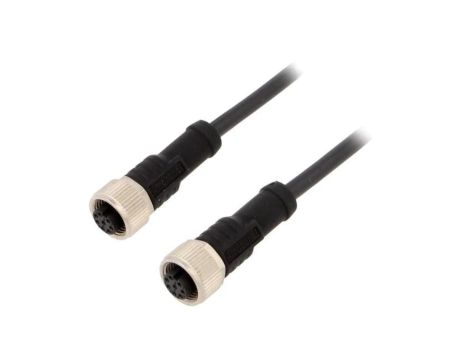 M12A08FL12AFLSBA05 Kabel do czujników/automatyki 8PIN M12-M12 0,5m wtyk wtyk