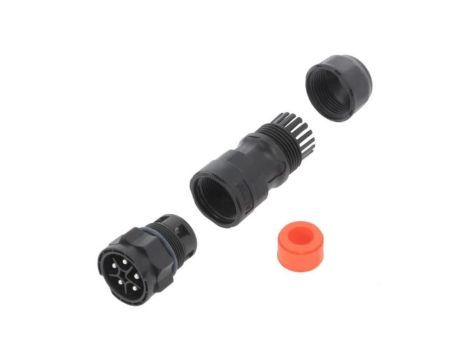 DC-05BMMB-QL8SPP Złącze okrągłe wtyk na przewód 5PIN męski ze stykami X-Lok