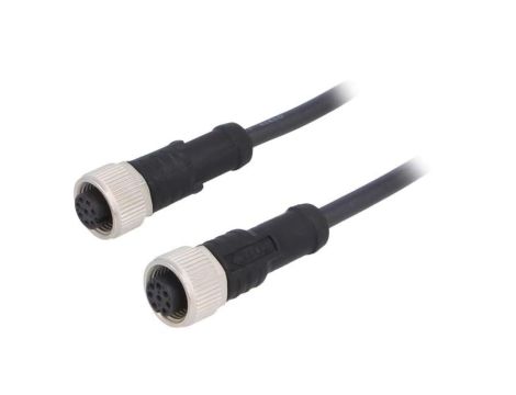 M12A08FL12AFLSB001 Kabel do czujników/automatyki 8PIN M12-M12 1m wtyk wtyk