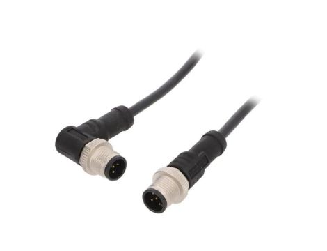 M12A05ML12AMRSB001 Kabel do czujników/automatyki 5PIN M12-M12 1m wtyk wtyk