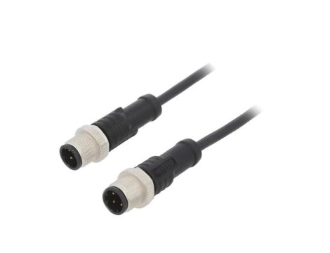 M12D04ML12DMLSB002 Kabel do czujników/automatyki 4PIN M12-M12 kod D-Ethernet