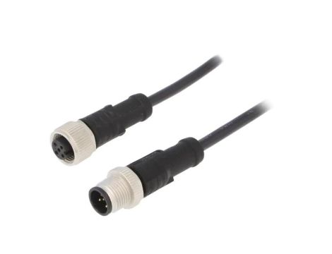 M12A05ML12AFLSB001 Kabel do czujników/automatyki 5PIN M12-M12 1m wtyk wtyk