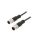 M12A05ML12AMLSB001 Kabel do czujników/automatyki 5PIN M12-M12 1m wtyk wtyk