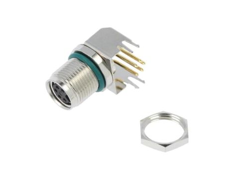 M8AS-05PFFR-SF8001 Złącze M8 żeński 5PIN kątowe 90 na PCB gniazdo 1,5A IP68