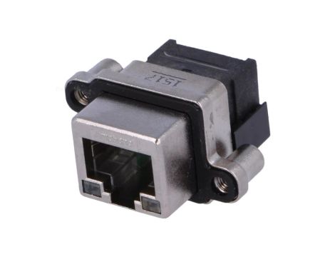 MRJ-5381-M1 Gniazdo RJ45 z diodą LED UL94V-0 IP67 na panel THT M3