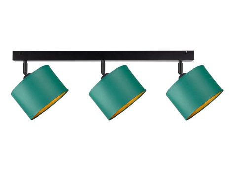 Spot nowoczesny abażur 3xE27 FLOW GREEN