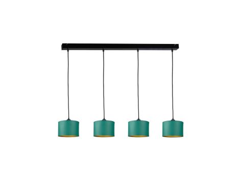 Lampa wisząca nowoczesna abażur 4xE27 FLOW GREEN