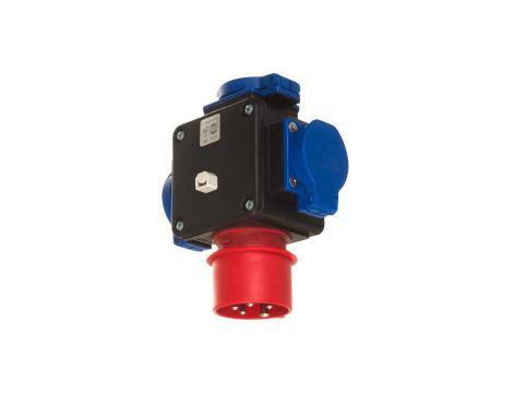 Rozdzielacz siłowy wtyk CEE 16A/5P/400V - 3x 2P+Z 16A IP44 20P3165
