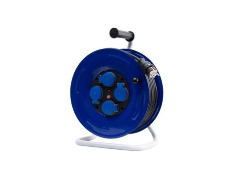 Przedłużacz na bębnie metalowym GRANDE-320 4x230V IP44 3x1,5 (OW) /20m/ z termikiem i kontrolką