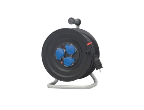 Przedłużacz na bębnie plastikowym NERO-240 3x230V IP44 3x1,5 (OW) /35m/ z termikiem i kontrolką