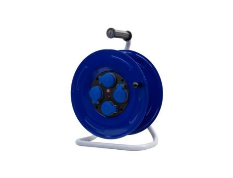 Rozgałęźnik na bębnie metalowym GRANDE-320 4x230V IP44 + termik + kontrolka