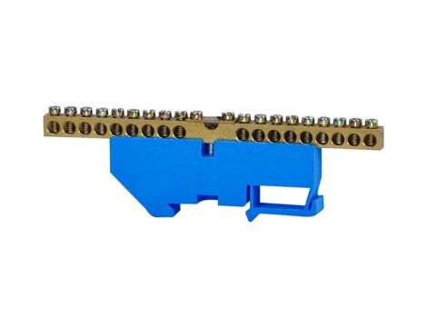 Listwa ochronna 18-modułowa 18x16mm2, 1x35mm2 wysoka podstawa - niebieska