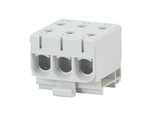 Złączka szynowa ZU 1-torowa (3x50/3x50mm2) Al/Cu - szara