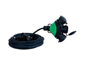 Przedłużacz 3-gniazdowy 3x1,5 OW - 10m z wtyczką i rozgałęźnikiem